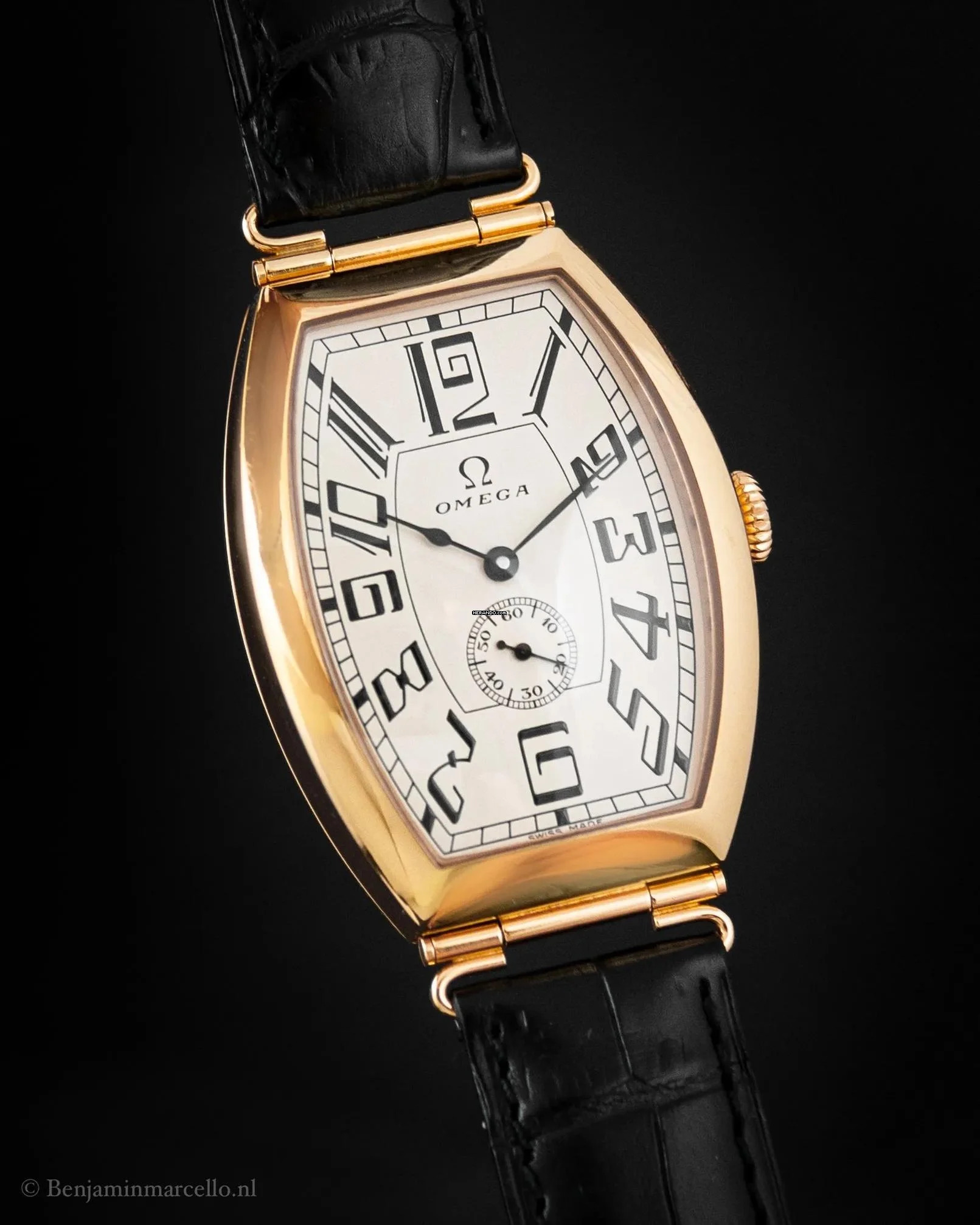  Omega Museum Petrograd 1915 Rosegold with BOX&Papers TOP CONDITION (FOLDING CLASP) 