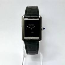 Thumbnail von Cartier Tank Must Black Cartier LM Edelstahl </h1>