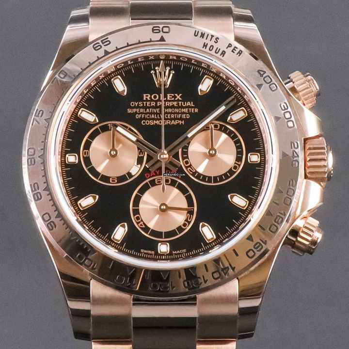  Rolex Daytona Rosegold Black Dial 2021 - LC100 - INKL. ERSTKAUFRECHNUNG 