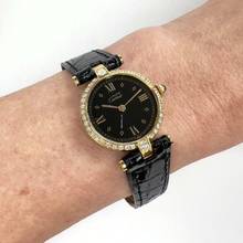 Thumbnail von Cartier VERMEIL 24mm Quartz GP Silver 0.68TCW Diamond Watch </h1>