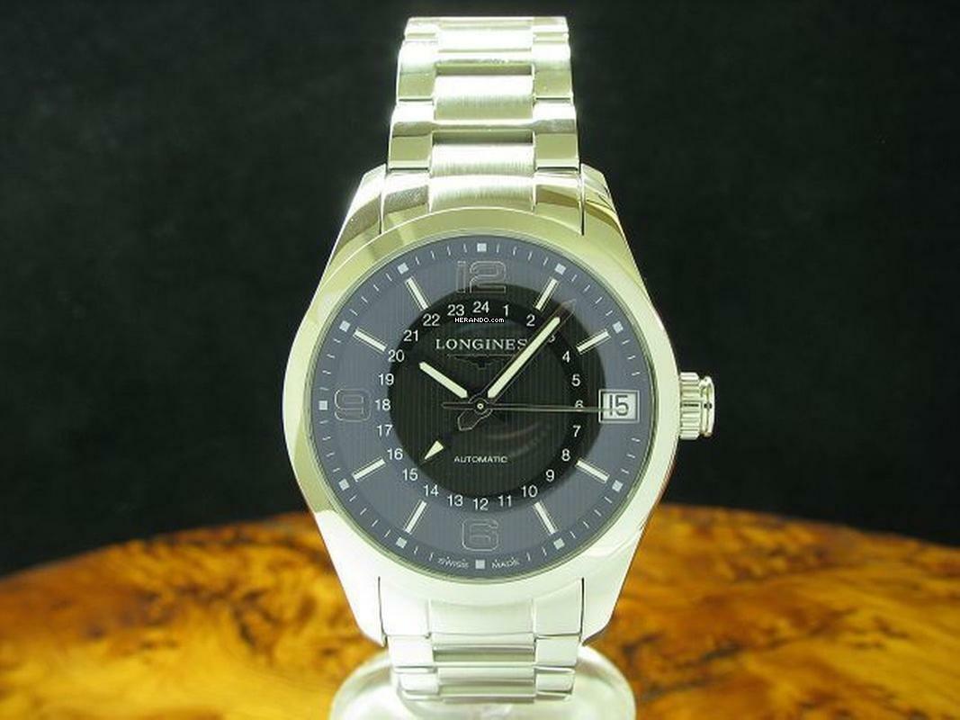Longines Conquest Classic Gmt Edelstahl Automatic Herrenuhr / Ref L2.799.4.56.6 </h1>