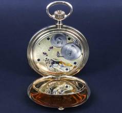 Thumbnail von A. Lange & Söhne Glashütte 1A Taschenuhr 18KT. Inkl. Stammbuchauszug SAMMLERZUSTAND