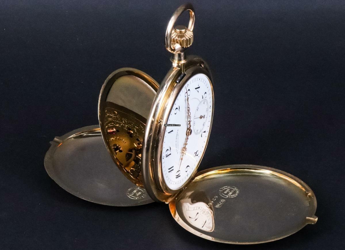 Thumbnail von A. Lange & Söhne Glashütte 1A Taschenuhr 18KT. Inkl. Stammbuchauszug SAMMLERZUSTAND
