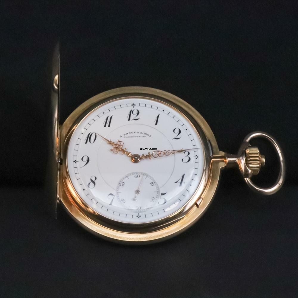 Thumbnail von A. Lange & Söhne Glashütte 1A Taschenuhr 18KT. Inkl. Stammbuchauszug SAMMLERZUSTAND
