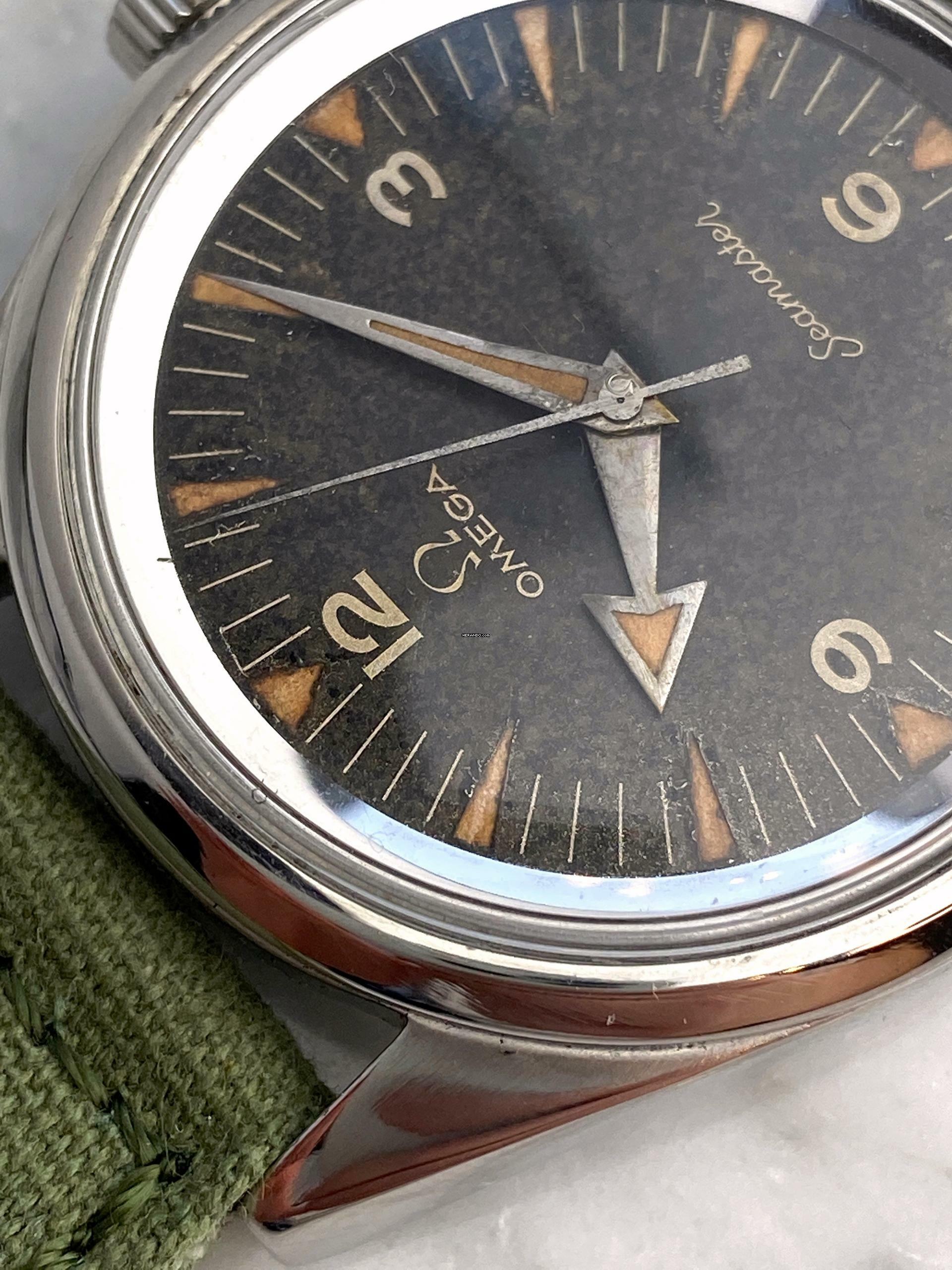 Thumbnail von Omega Seamaster Railmaster Broad Arrow Seamaster Railmaster 2914 Vintage PAF Pakistani Air Force Chocolate Dial EXTRACT Investment Grade 2914