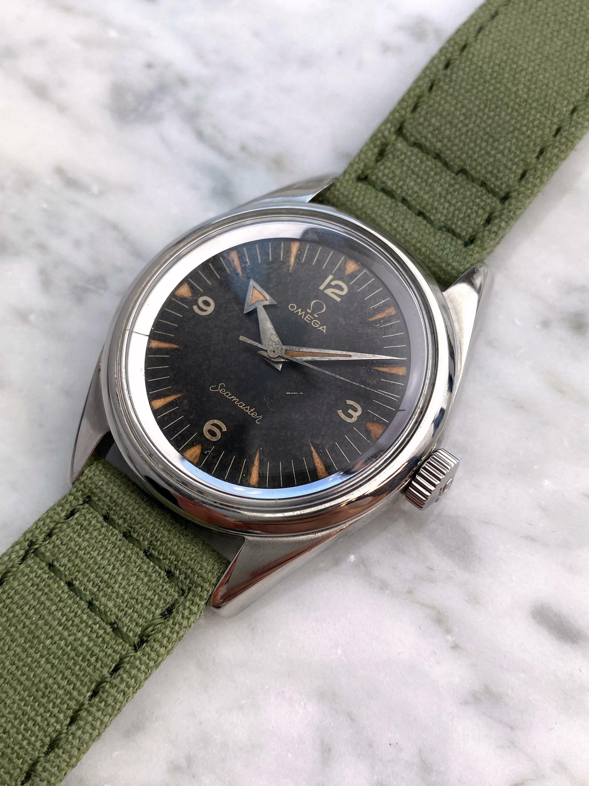 Thumbnail von Omega Seamaster Railmaster Broad Arrow Seamaster Railmaster 2914 Vintage PAF Pakistani Air Force Chocolate Dial EXTRACT Investment Grade 2914