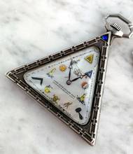 Thumbnail von Freemason Pocket Watch 1925 Solid Silver - MoP Dial - Solvill - Mother of Pearl Freimaurer