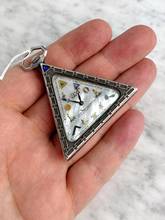 Thumbnail von Freemason Pocket Watch 1925 Solid Silver - MoP Dial - Solvill - Mother of Pearl Freimaurer