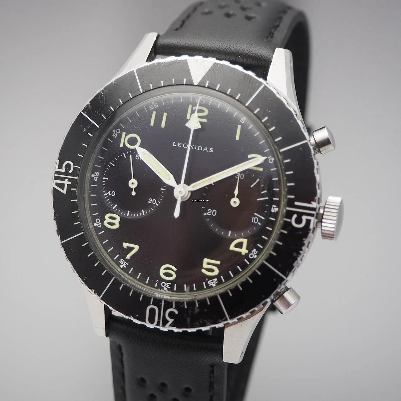 Leonidas Chronograph CP2 Flyback Military Vintage Valjoux 222 </h1>