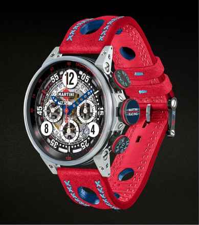  B.R.M Martini Racing V12 Skeleton Red Chronograph 10 pieces limited 