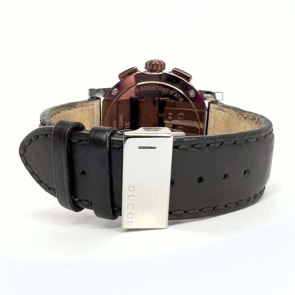 Thumbnail von Gucci G Chronograph Quartz 44mm Steel 2.22TCW DIAMOND Watch </h1>