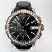 Thumbnail von Gucci G Chronograph Quartz 44mm Steel 2.22TCW DIAMOND Watch </h1>