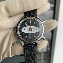 Thumbnail von Breitling Chrono-Matic 2110 automatic Panda black dial 1970's </h1>