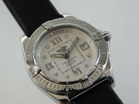  Breitling Galactic 32 Cockpit Lady / Galactic 32 mit Diamantzifferblatt und allen original Papieren </h1> 