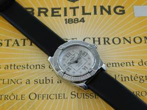 Thumbnail von Breitling Galactic 32 Cockpit Lady / Galactic 32 mit Diamantzifferblatt und allen original Papieren </h1>