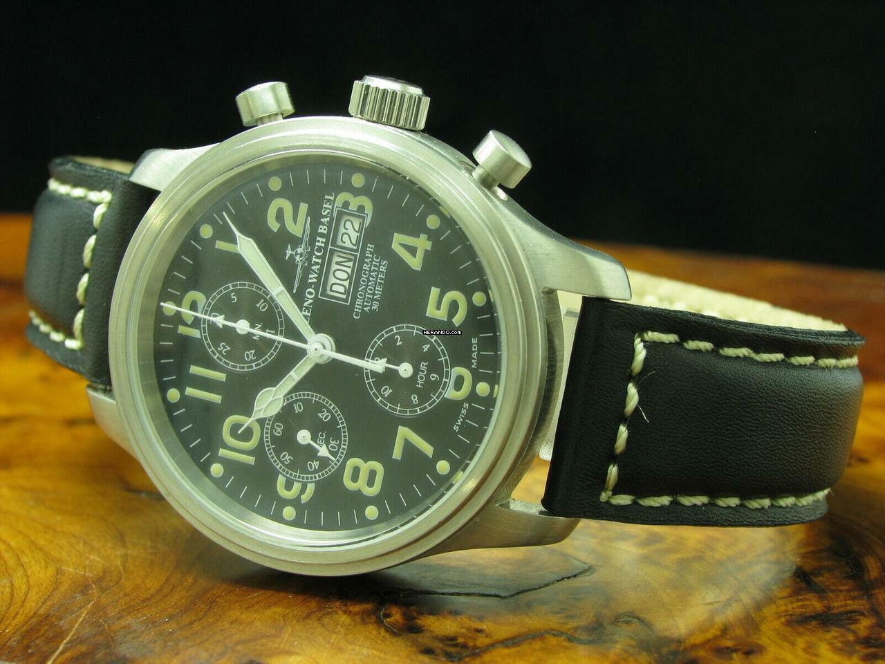 Thumbnail von Zeno-Watch Basel NC Pilot Edelstahl Automatic Herrenuhr / Fliegeruhr / Ref 9557 </h1>