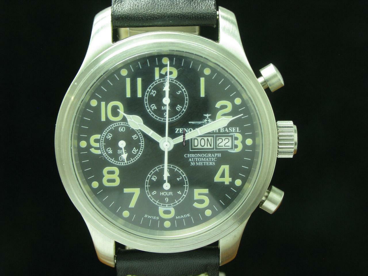 Thumbnail von Zeno-Watch Basel NC Pilot Edelstahl Automatic Herrenuhr / Fliegeruhr / Ref 9557 </h1>