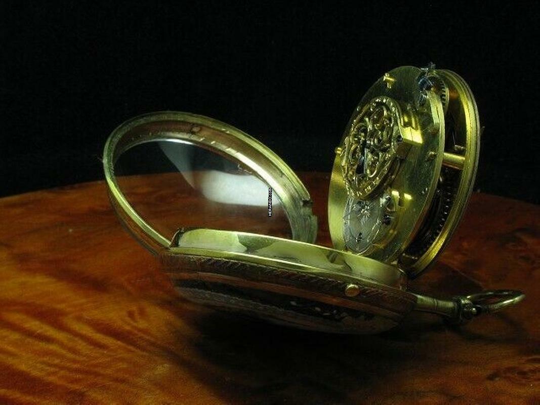 Thumbnail von Leton Messing Open Face Spindeltaschenuhr Mit Schnecke & Kette </h1>