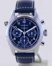 Thumbnail von Longines Spirit Chronograph Automatic 42mm Leder + Stahlband blue dial B+P Top 2022