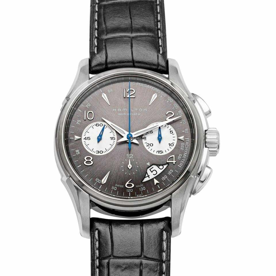 Hamilton Jazzmaster Auto Chrono H32656785 - Jazzmaster Automatic Black Dial Stainless Steel Men's Watch </h1>