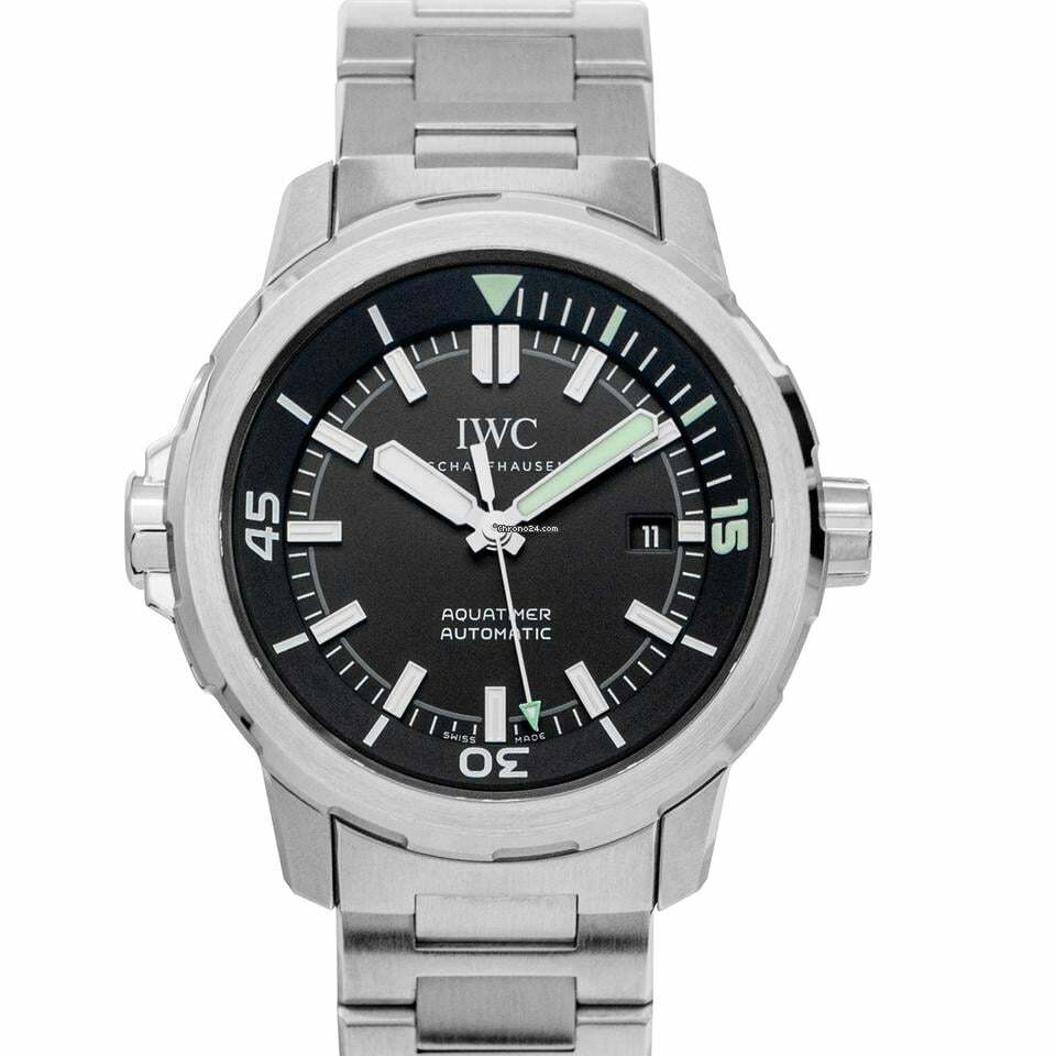  IWC Aquatimer Automatic IW328803 - Aquatimer Automatic Black Dial Stainless Steel Men's Watch </h1> 