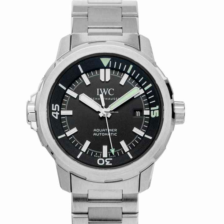  IWC Aquatimer Automatic IW328803 - Aquatimer Automatic Black Dial Stainless Steel Men's Watch </h1> 