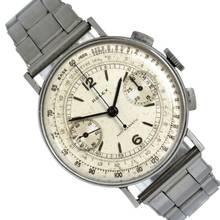 Thumbnail von Rolex Chronograph 3484 Antimagnetic silver dial 1937’s </h1>