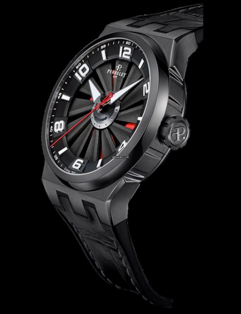 Thumbnail von Perrelet Turbine Evo Red optional in Blue Lederband