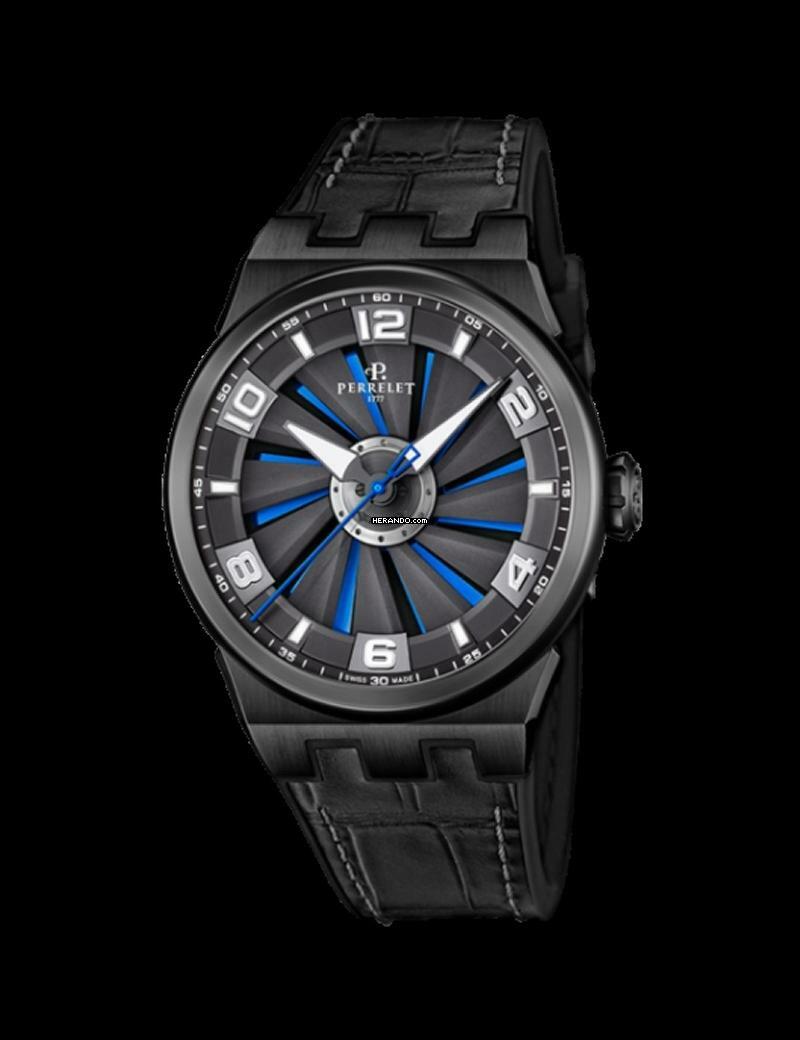 Thumbnail von Perrelet Turbine Evo Red optional in Blue Lederband