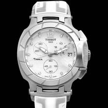 Thumbnail von Tissot T-Race T048.417.17.116.00 - T-Sport Quartz White Mother of Pearl Dial Stainless Steel Unisex Watc </h1>