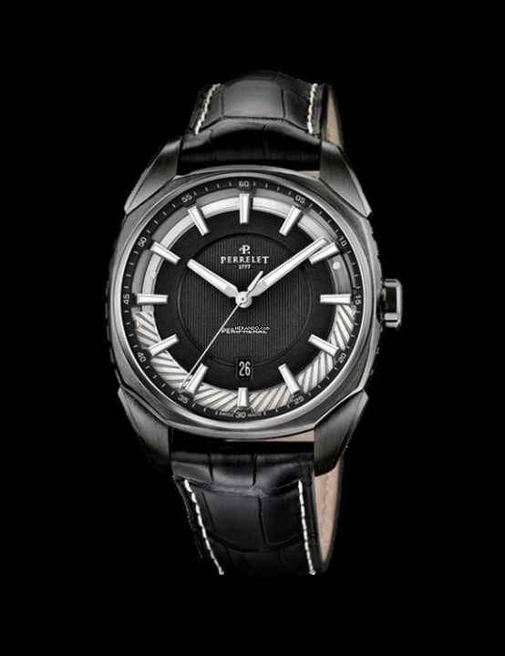  Perrelet Lab Peripheral Date PVD Black 
