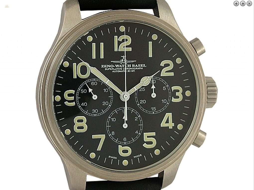 Zeno Watch Basel Chronograph Superlative Automatic Oversize 47mm 