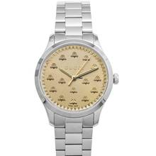 Thumbnail von Gucci G-Timeless YA1265035 - G-Timeless Quartz Gold-tone Dial Stainless Steel Ladies Watch </h1>