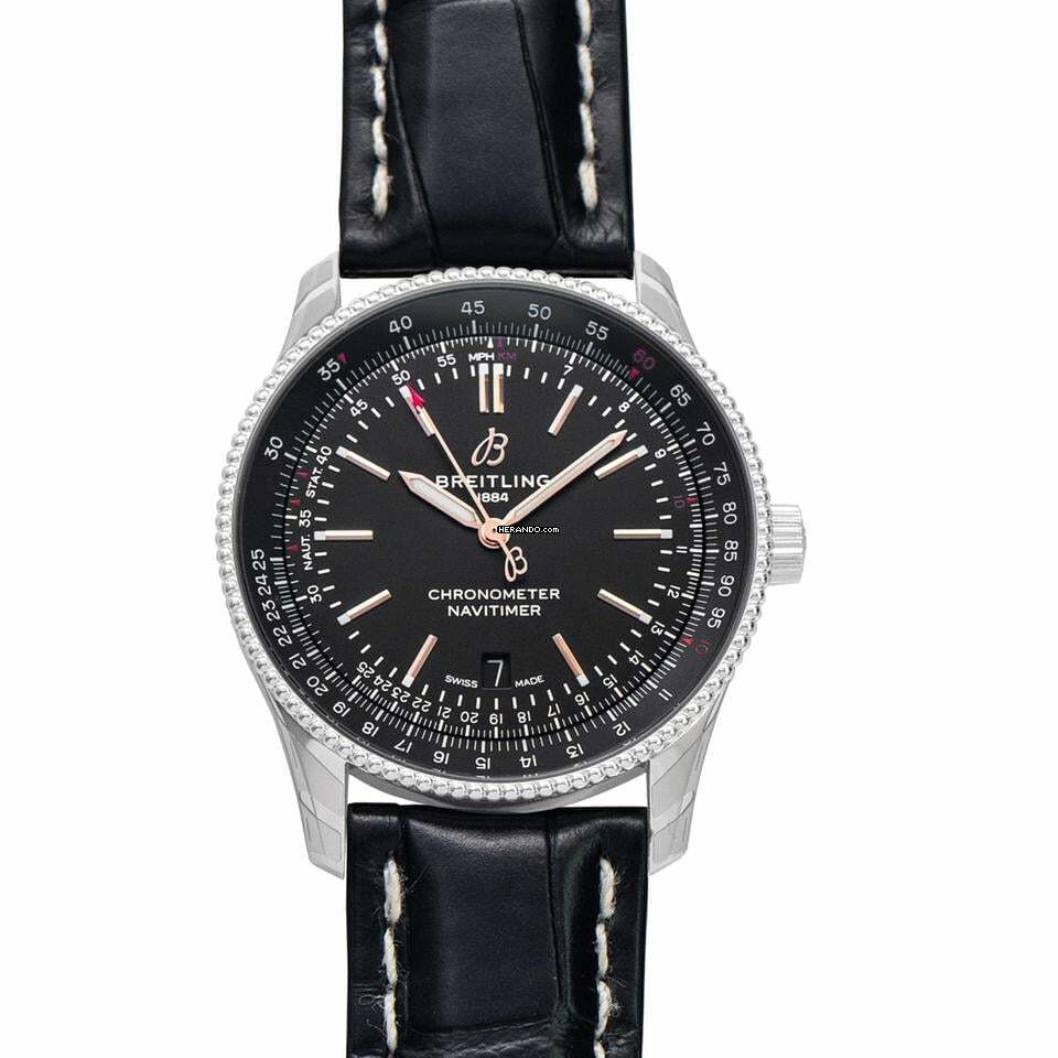  Breitling Navitimer A17326241B1P2 - Navitimer Automatic Black Dial Stainless Steel Men's Watch </h1> 