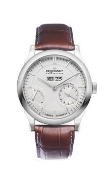  Pequignet Paris Royale Opalweiss Day-Date 