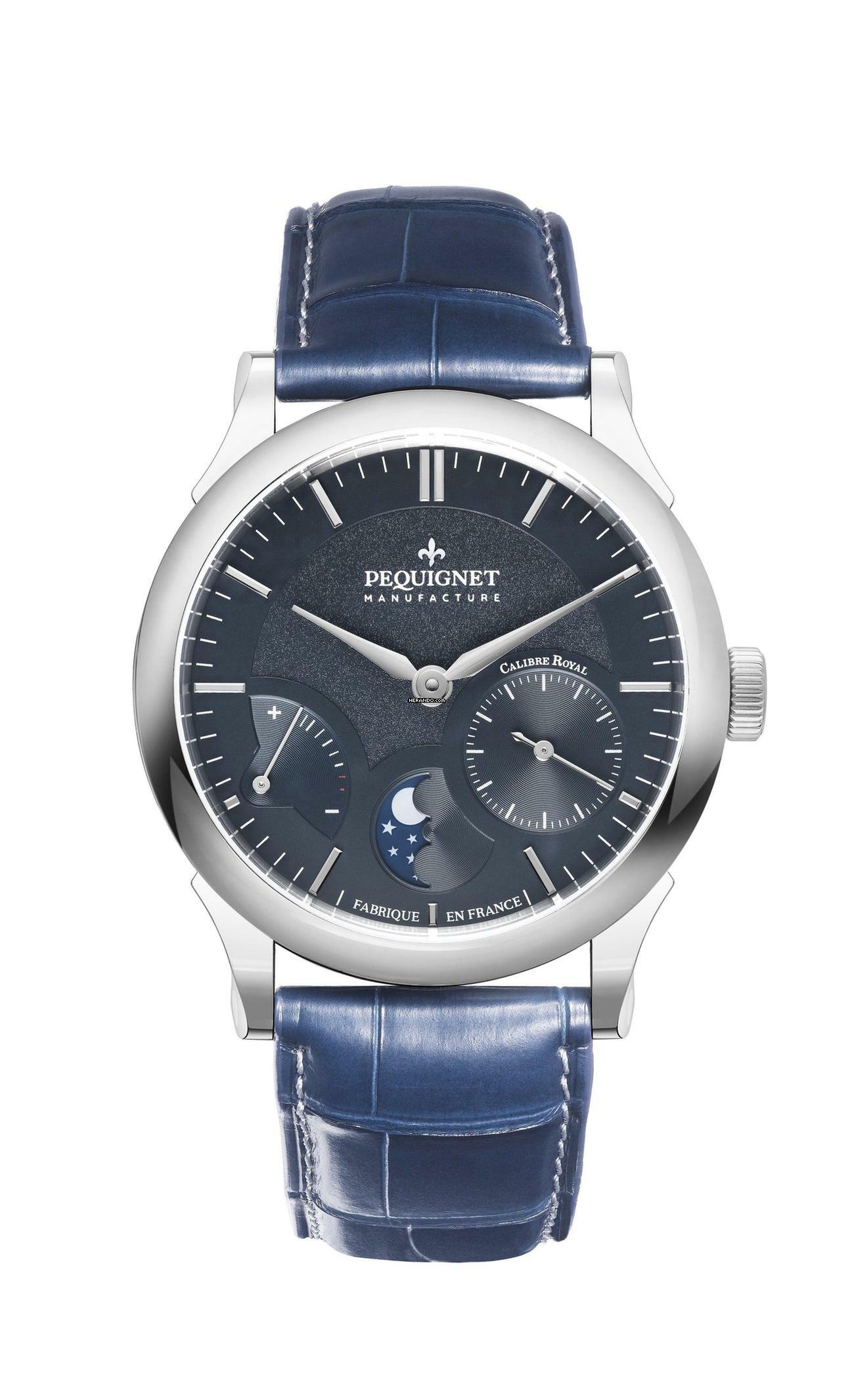  Pequignet Paris Royale Blue Moonphase 