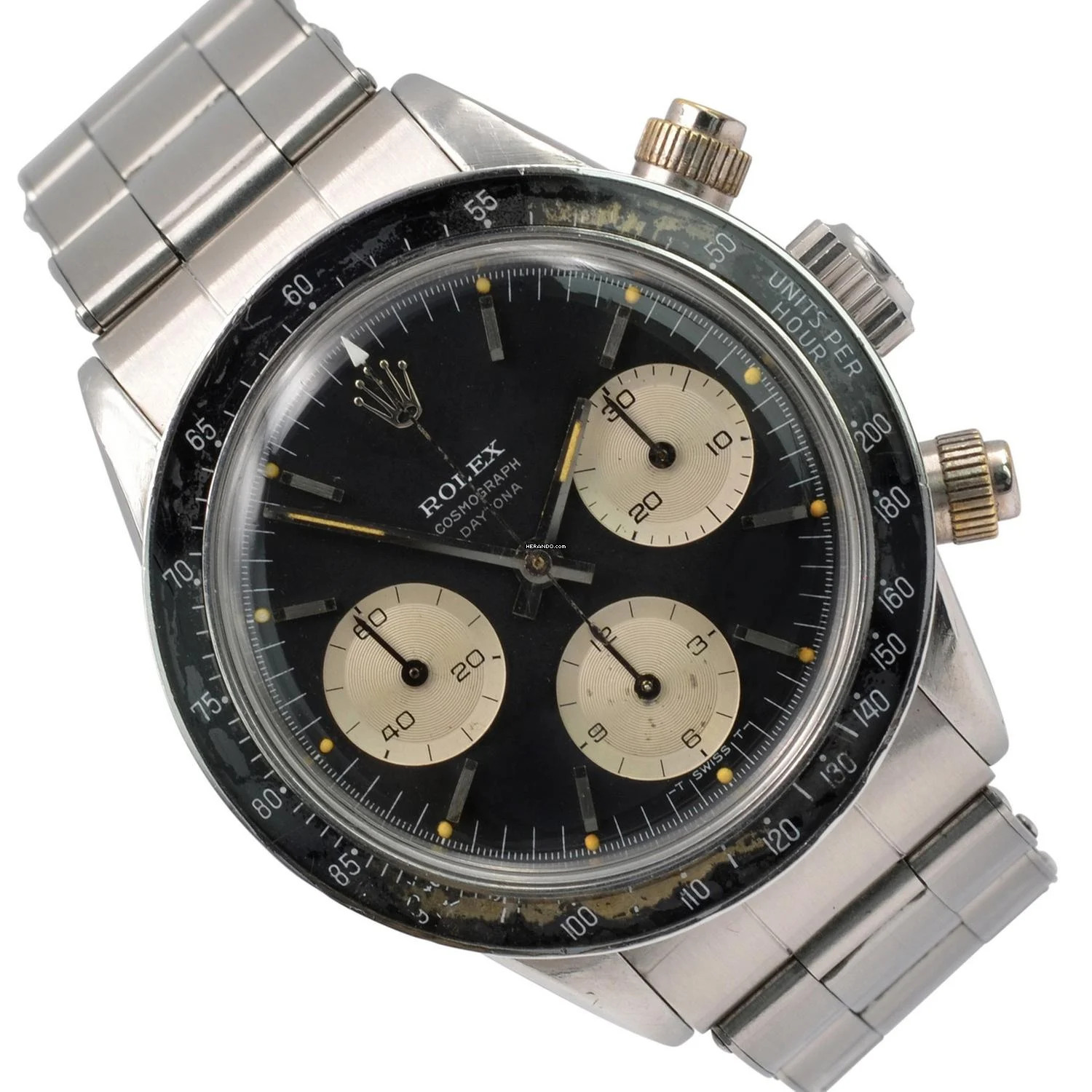  Rolex Daytona Cosmograph 6240 MK1 “Millerighe” Little Daytona black dial Full Set 1966’s </h1> 