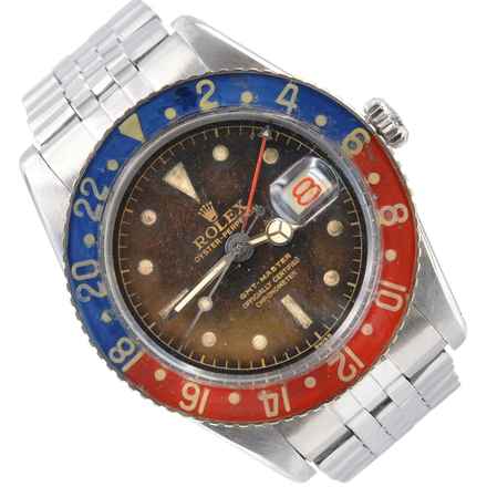  Rolex GMT-Master 6542 OCC brown gilt glossy to radium dial bakelite bezel 1957’s  