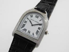  Ralph Lauren K00122 Handaufzug 2012 Weißgold Sehr gut </h1> 
