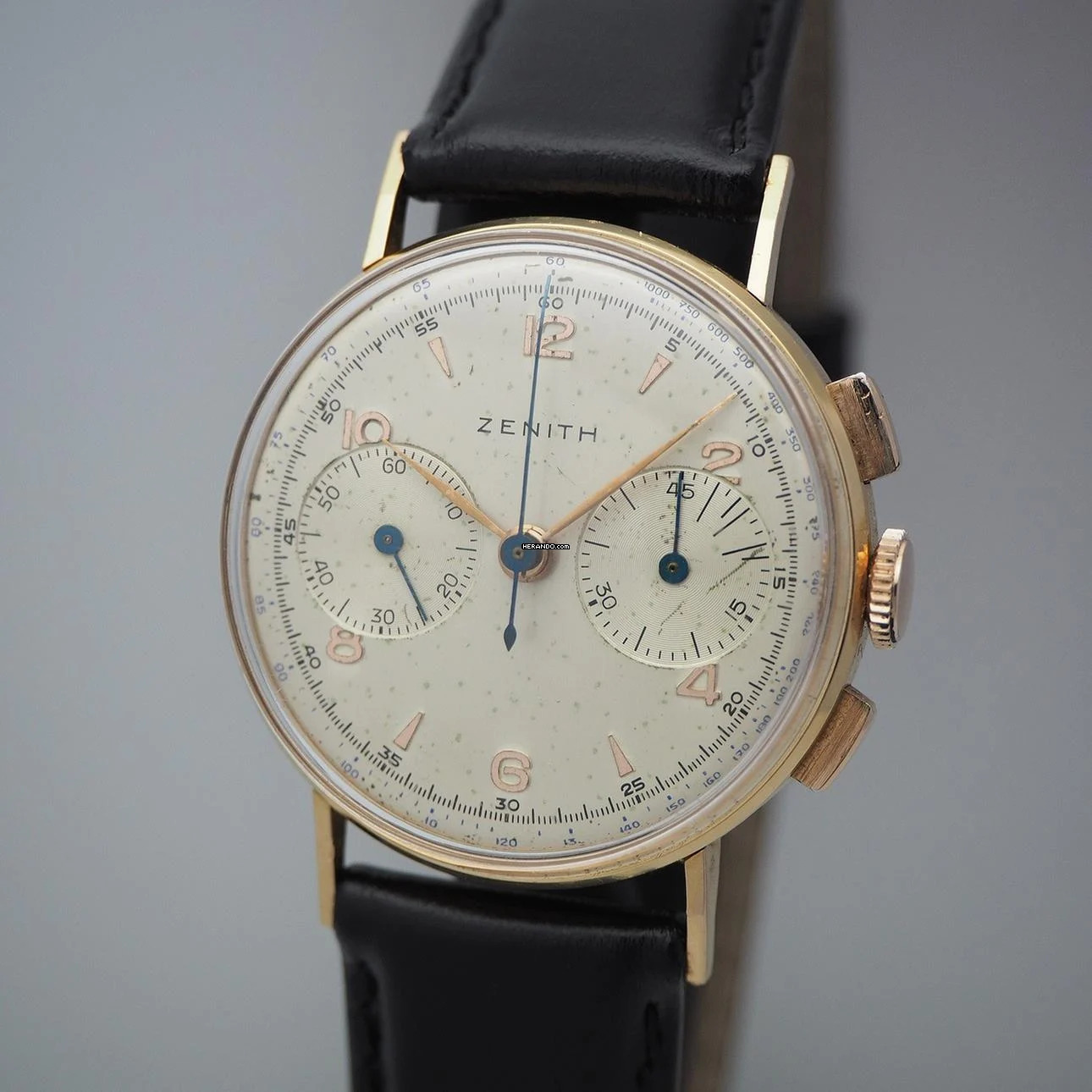  Zenith Chronograph Vintage Cal.136 Roségold 18k/750 very rare </h1> 