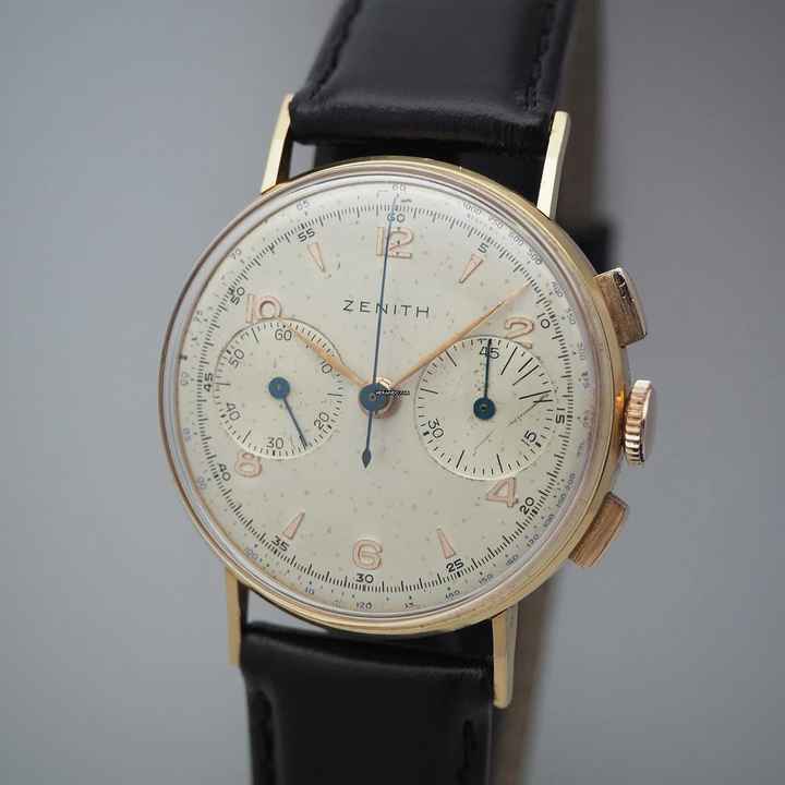  Zenith Chronograph Vintage Cal.136 Roségold 18k/750 very rare </h1> 