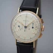 Thumbnail von Zenith Chronograph Vintage Cal.136 Roségold 18k/750 very rare </h1>