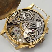 Thumbnail von Minerva Vintage Telemetre Chronograph Gold 18k/750 very rare