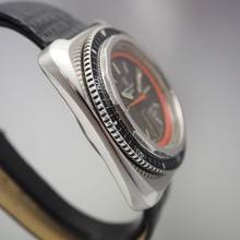 Thumbnail von Favre-Leuba Deep Blue Vintage Automatik Stahl/Leder