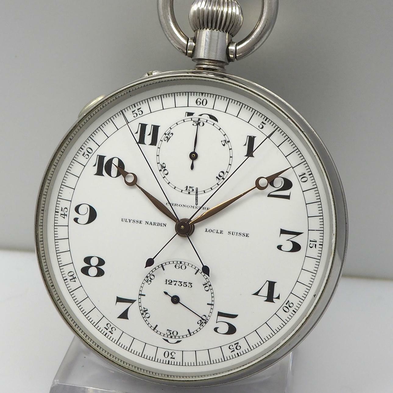  Ulysse Nardin Taschenuhr Beobachtungschronometer Rattrapante um 1955 </h1> 