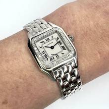 Thumbnail von Cartier Panthère 23mm 18K White Gold 0.35TCW DIAMOND Watch </h1>