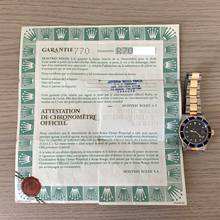 Thumbnail von Rolex Submariner Date 16803 blue dial Full Set 1988’s </h1>