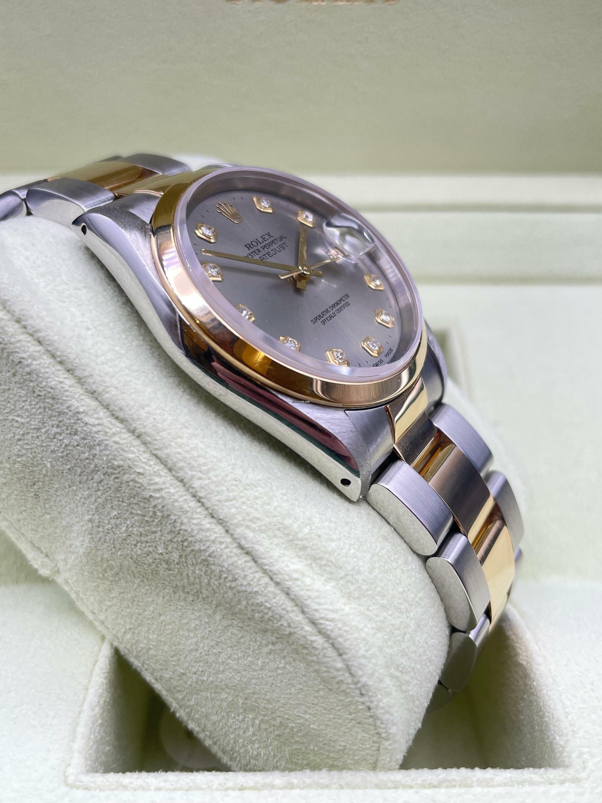 Thumbnail von Rolex Datejust 36 Grey Rhodium Diamond MINT CONDITION watch only