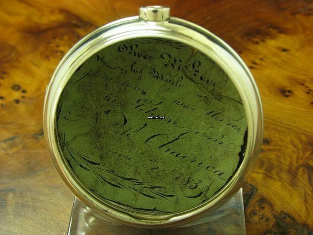 Thumbnail von Manners London 925 Silber Open Face Spindeltaschenuhr Um 1820 Schlüsselaufzug </h1>