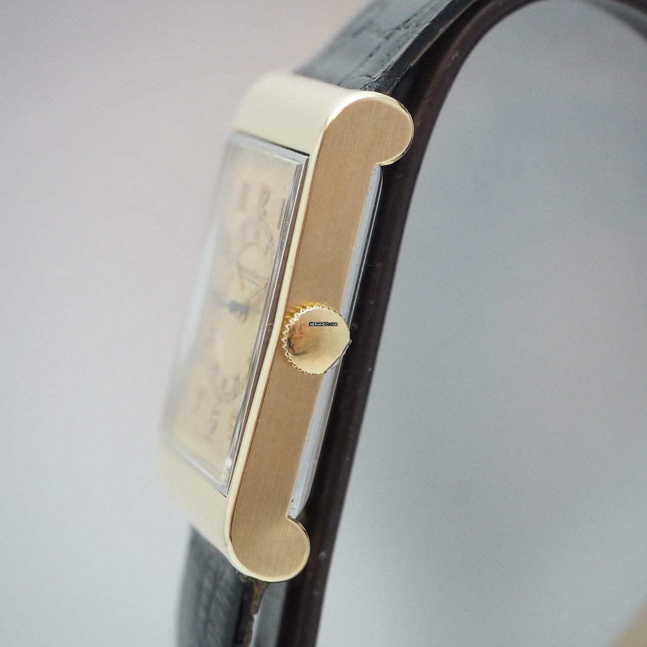 Thumbnail von Jaeger-LeCoultre Classic Tank Vintage Fab Suisse Handwound Gold 18k/750/Stahl RARE